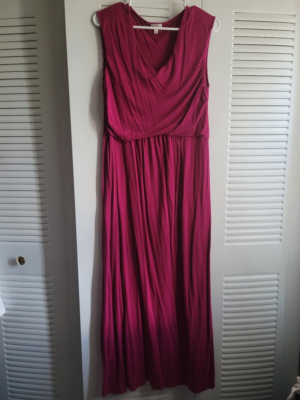 Spense Sleeveless Pink Maxi Dress Size Large